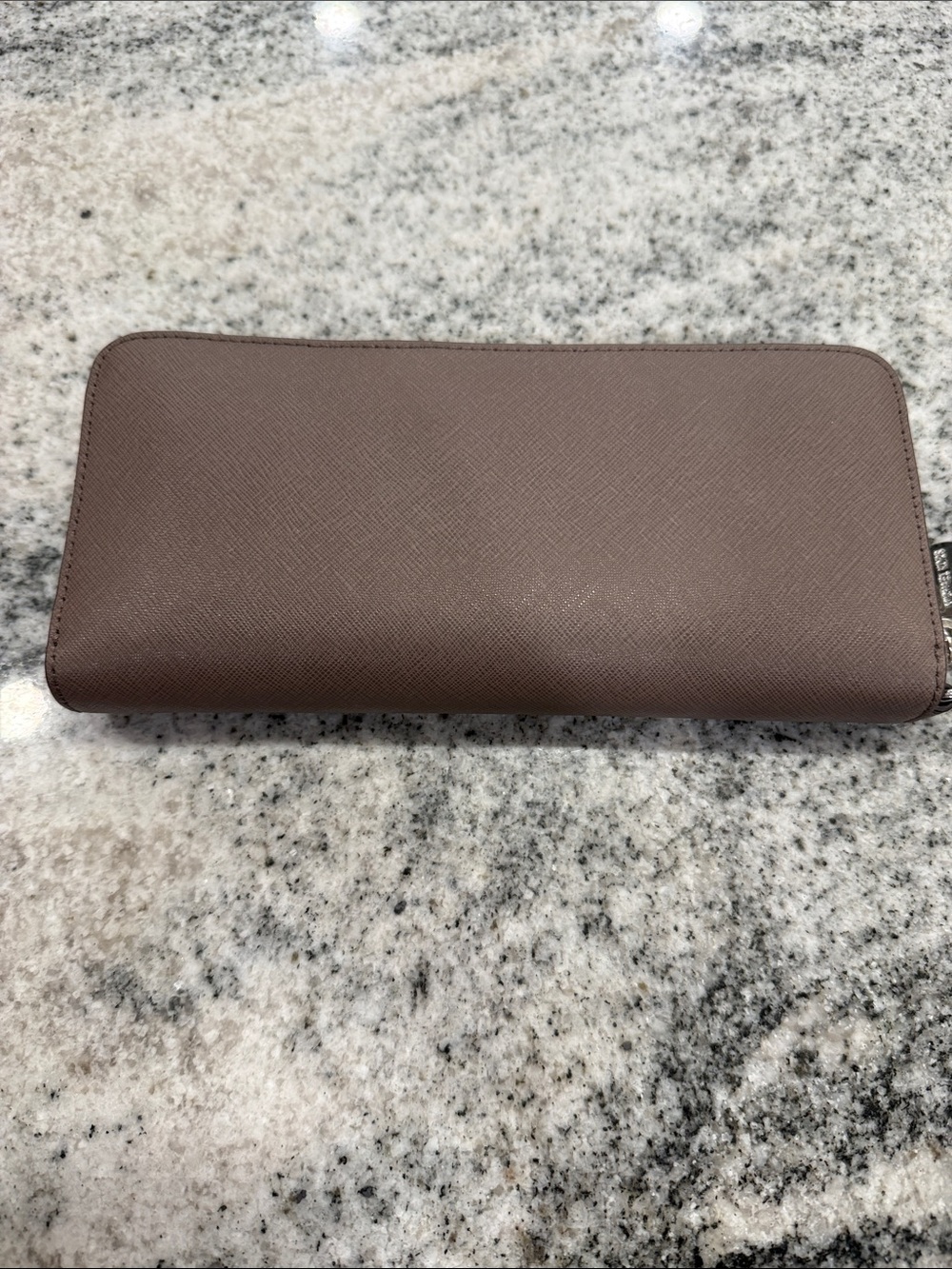 Michael Kors Brown Zip-Around Saffiano Wallet - Picture 4 of 14